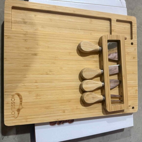 Bamboo Cheese Board Knife Set - Picture 2 of 3